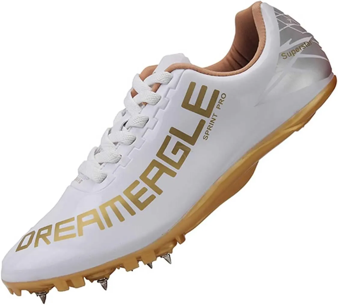 Maylrvjv Men's Women's Track and Field Shoes Racing Jumping Sprint Sneakers Professional Running Spikes Athletic Shoes
