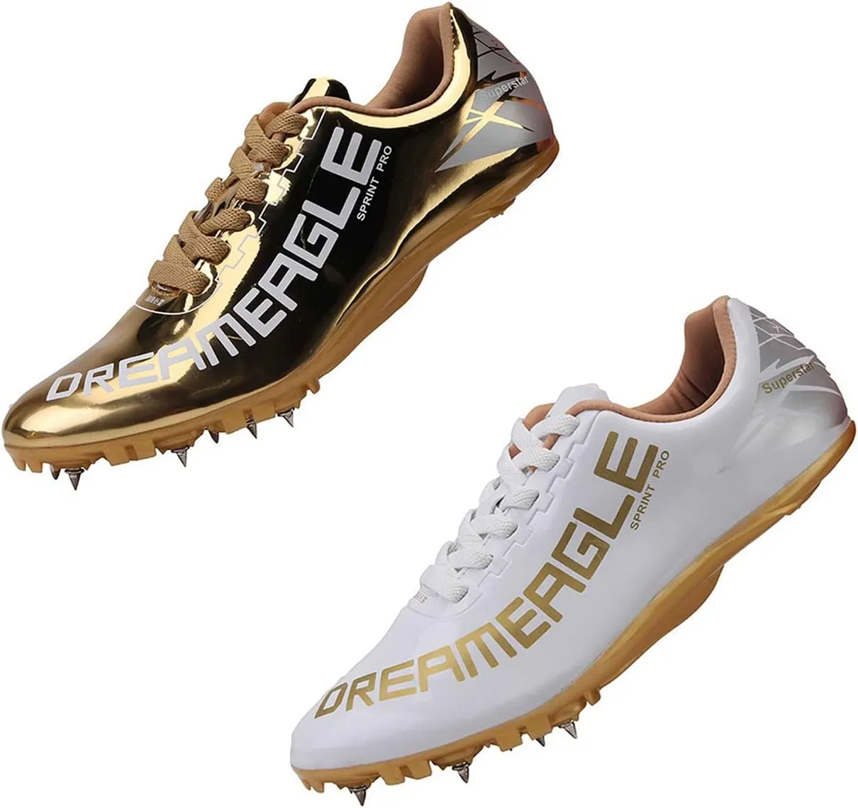 Maylrvjv Men's Women's Track and Field Shoes Racing Jumping Sprint Sneakers Professional Running Spikes Athletic Shoes