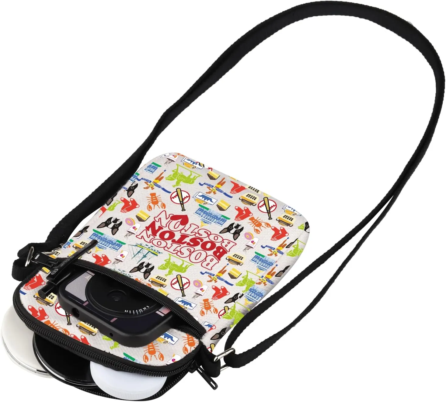 MEIKIUP Boston Makeup Travel Bag Boston Souvenirs Gift Welcome to Boston Gift Boston Vocation Gifts Massachusetts Gift (Boston CB)