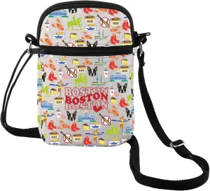 MEIKIUP Boston Makeup Travel Bag Boston Souvenirs Gift Welcome to Boston Gift Boston Vocation Gifts Massachusetts Gift (Boston CB)