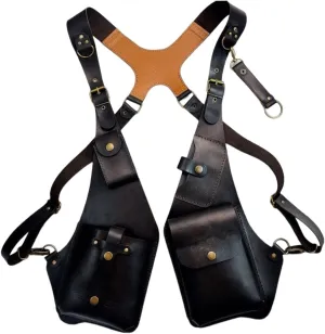 Men Anti Underarm Shoulder Bag Adjustable PU Leather Strap Wallet Bag Outdoor Phone Bag