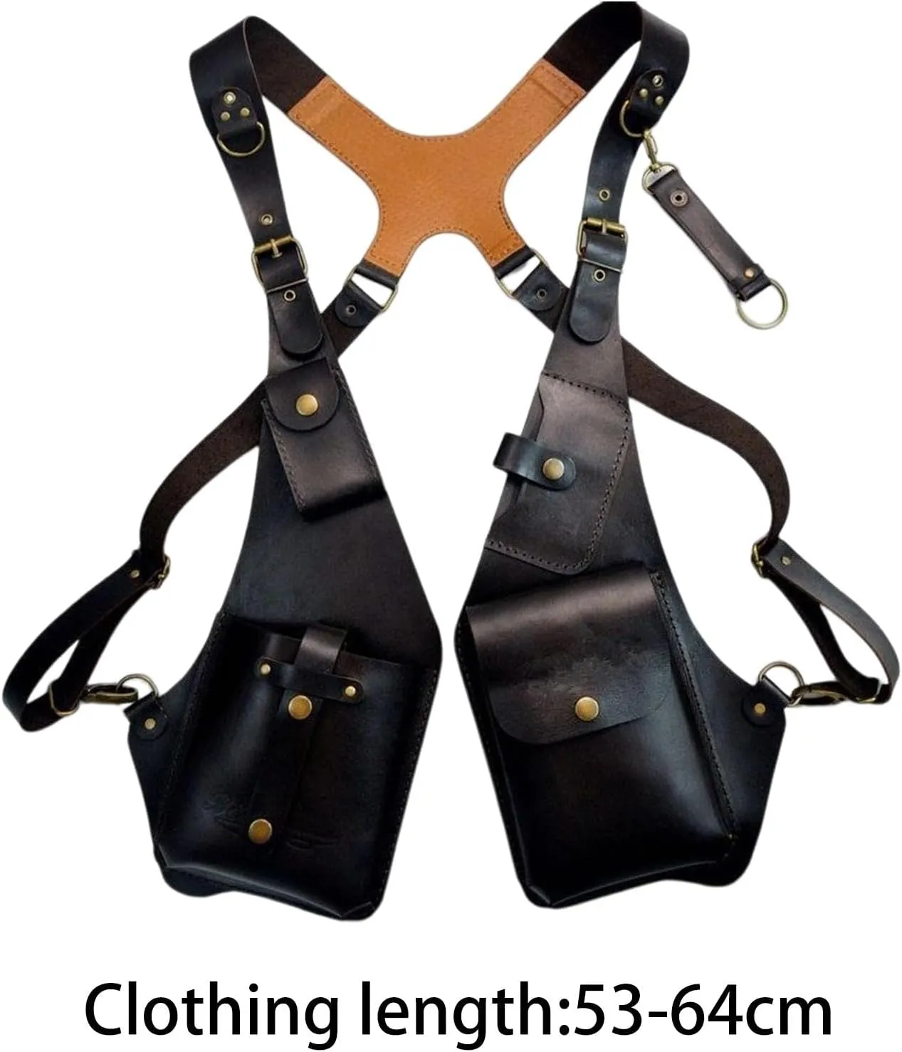 Men Anti Underarm Shoulder Bag Adjustable PU Leather Strap Wallet Bag Outdoor Phone Bag