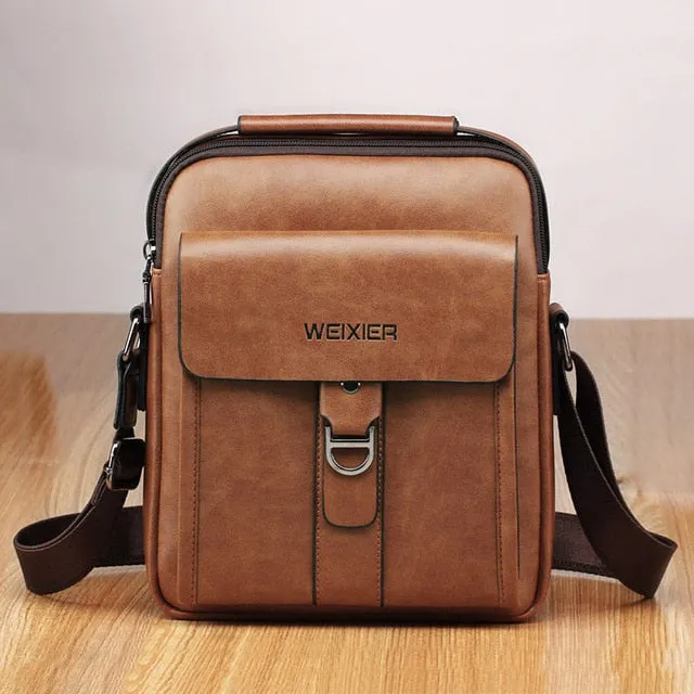 Men bag 2020 new fashion crossbody leather messenger bag men vintage casual men shoulder bags zipper man handbags tote bag male