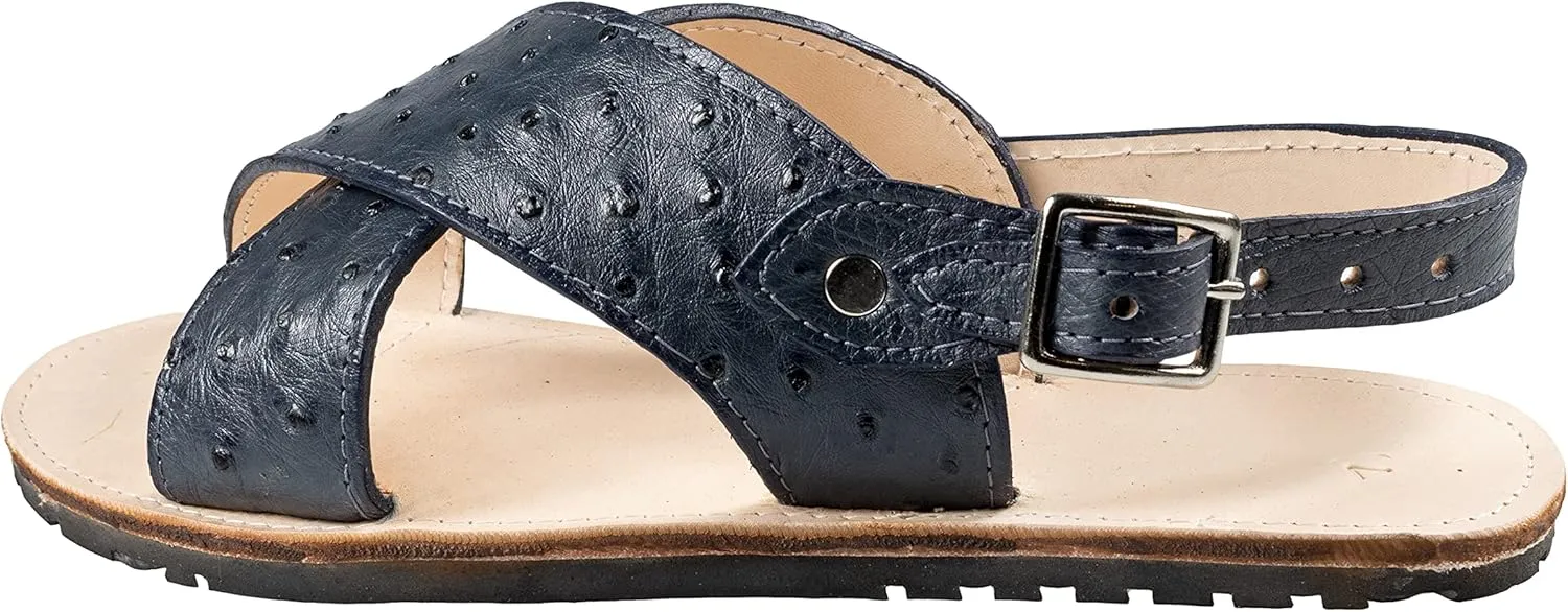 Men Exotic Sandals Genuine Ostrich Leather Huaraches Piel Avestruz