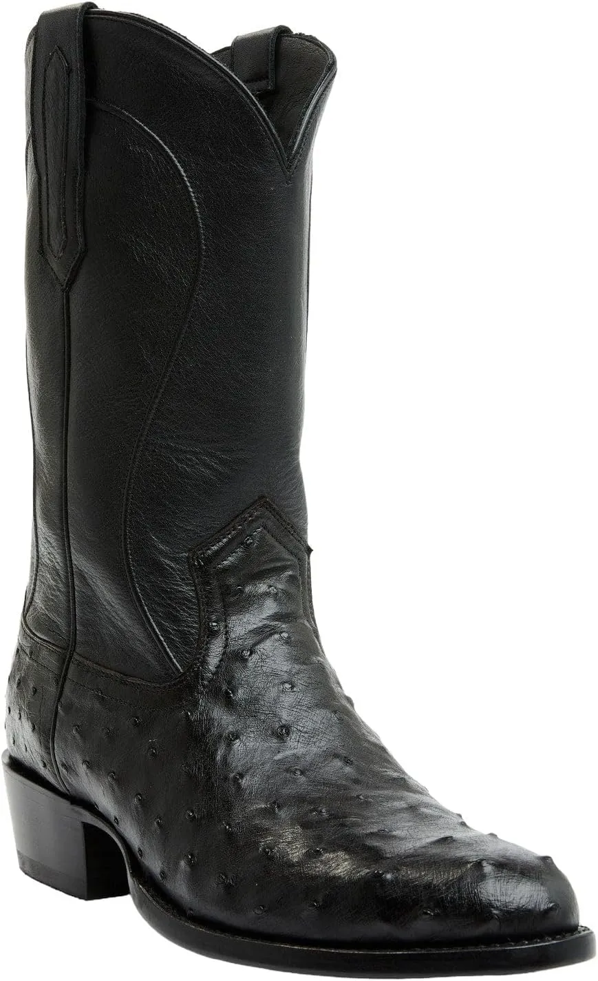 Men's 1978&Reg; Chapman Exotic Full-Quill Ostrich Western Black 11 D(M) US