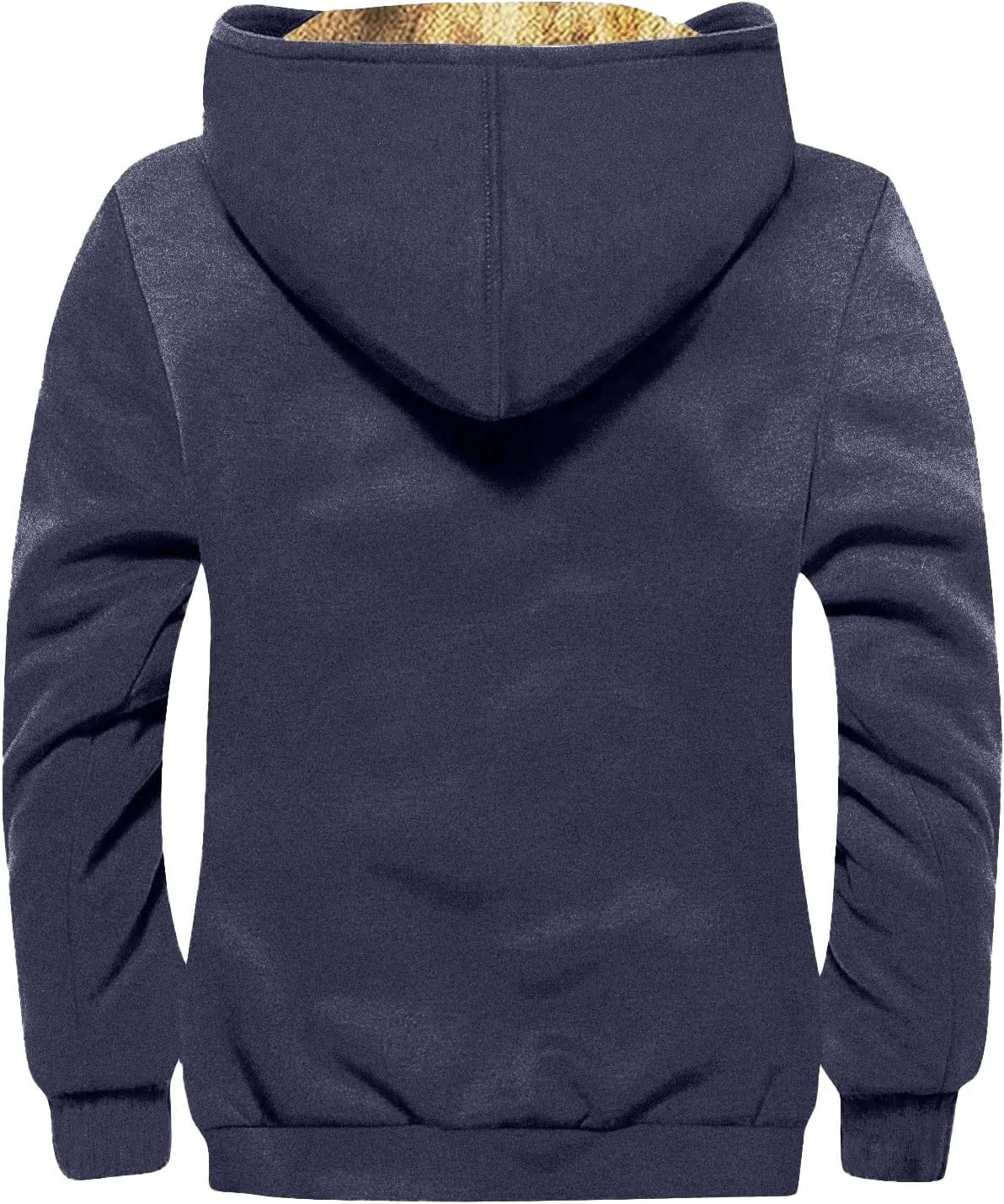 Mens Vintage Fleece Jacket Sherpa Lined Winter Coats Winter Warm Tactical Jackets Windproof Varsity Coat Plus Size