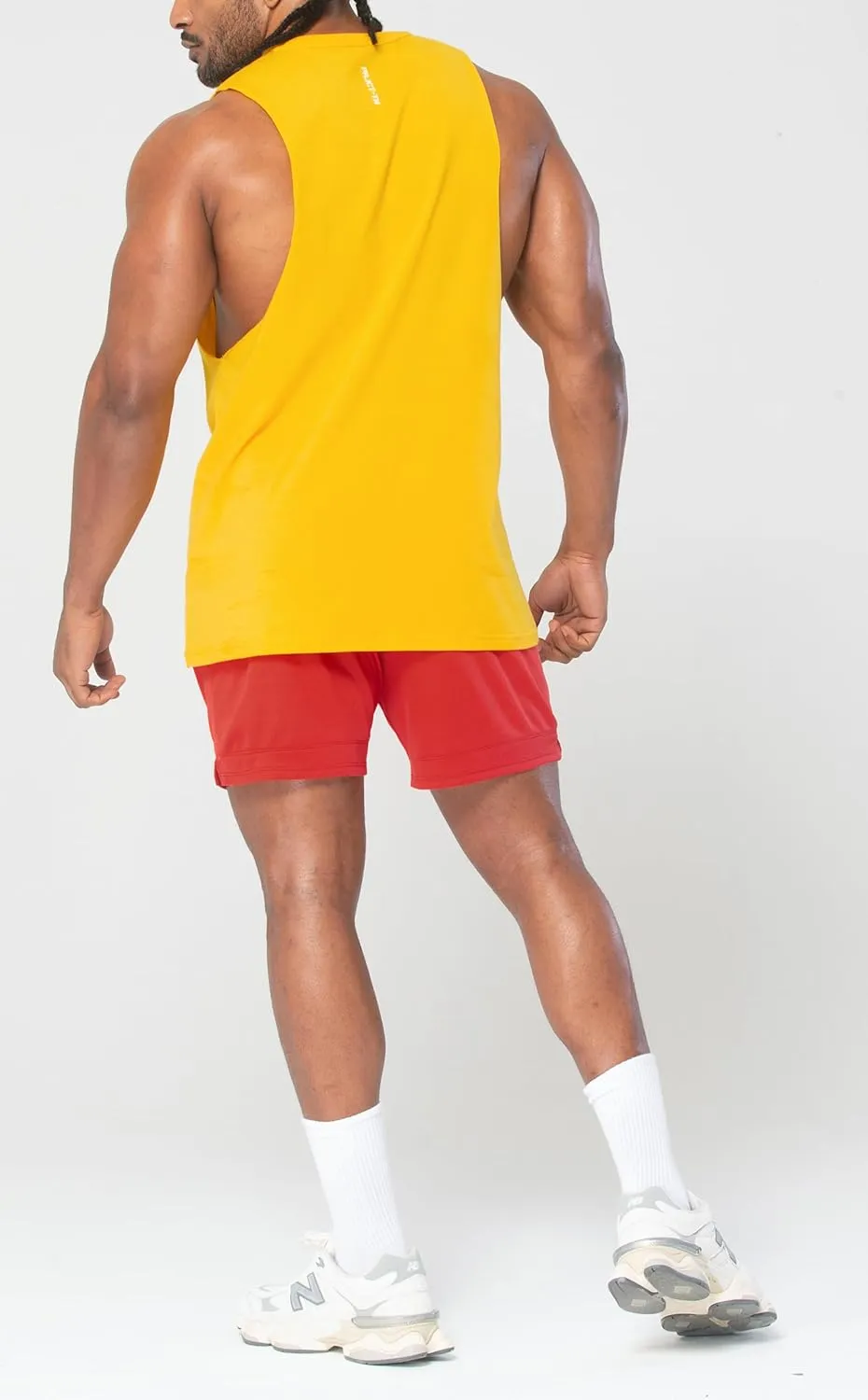 Men's Workout Drop Arm Tank Top Cut Off Sleeveless Gym Shirts