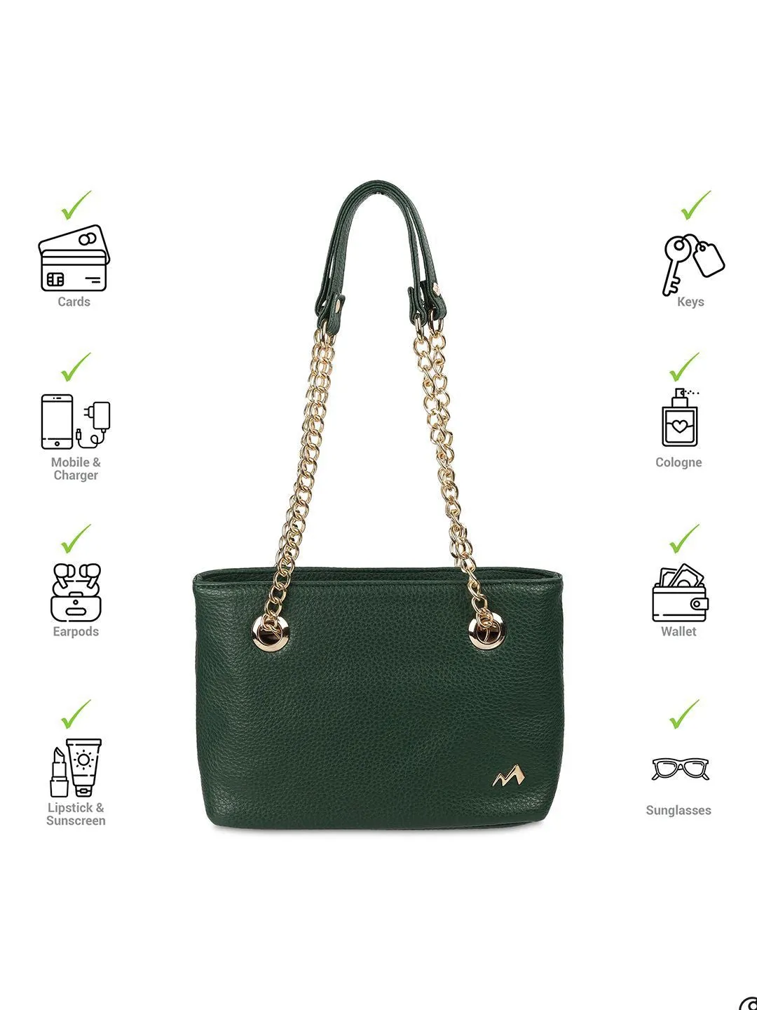 Metro Women Embellished Structured Handheld Bag with Quilted