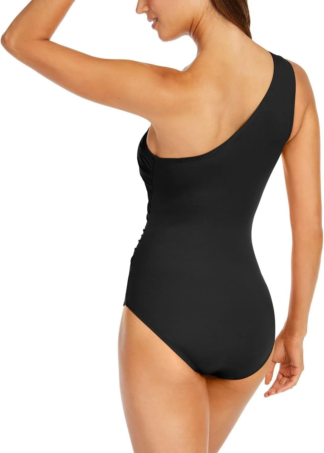 Michael Kors Women's Solid Logo Ring Shoulder One Piece