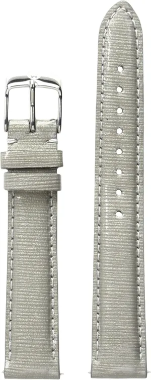MICHELE MS16AA050257 16mm Genuine Leather Grey Watch Strap