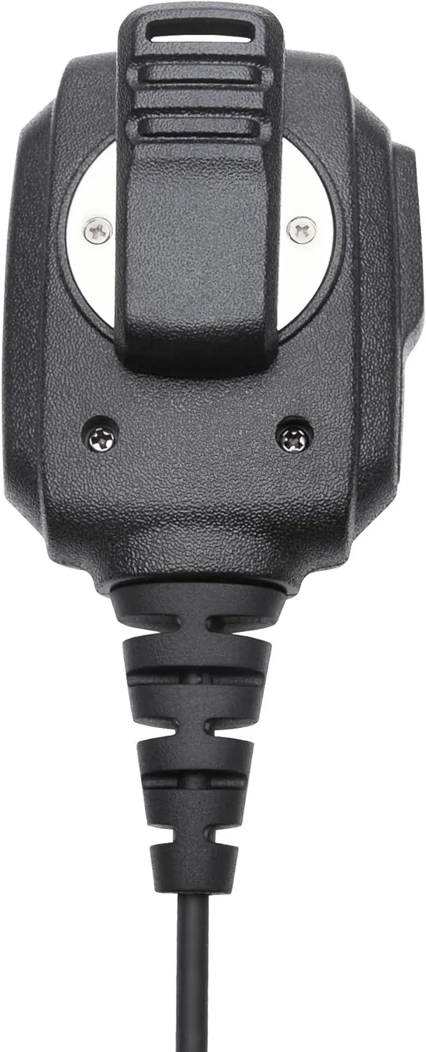 Midland- AVPH10 Handheld Two-Way Radios - Shoulder Speaker Mic with Rotating Clip for GMRS - GXT1000VP4 and all Midland Radios - Plug and Play Communication with Push-to-Talk Button - PTT Black