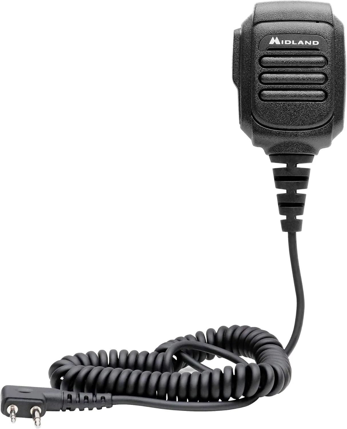 Midland- AVPH10 Handheld Two-Way Radios - Shoulder Speaker Mic with Rotating Clip for GMRS - GXT1000VP4 and all Midland Radios - Plug and Play Communication with Push-to-Talk Button - PTT Black
