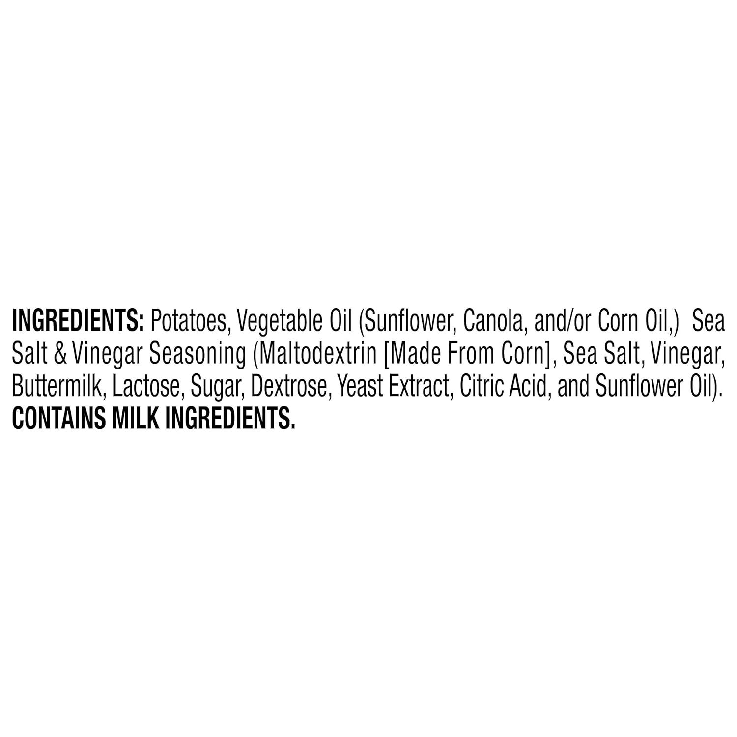 Miss Vickie's Kettle Cooked Potato Chips, Sea Salt & Vinegar, 1.375 Ounce (Pack of 64)