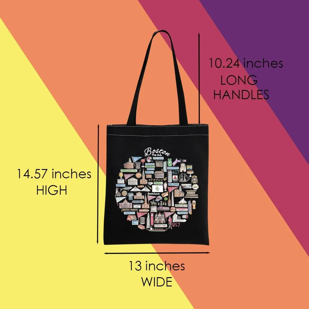 MNIGIU Boston Tote - Souvenir Travel Bag & Housewarming Gift