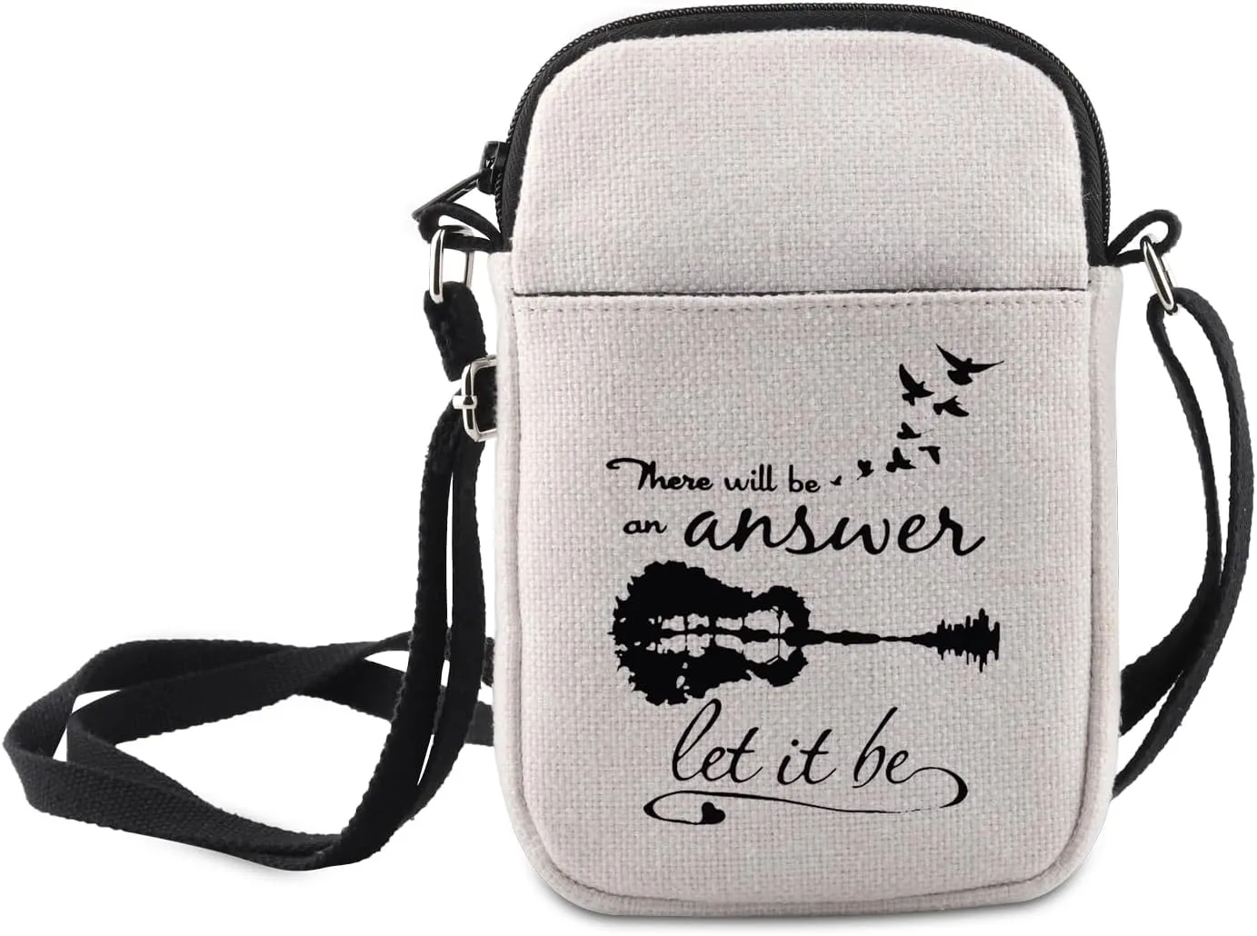 MNIGIU Song Lyrics Inspired Gift There Will Be Answer Let It Be Crossbody Bag Music Album Gift Music Fan Gift