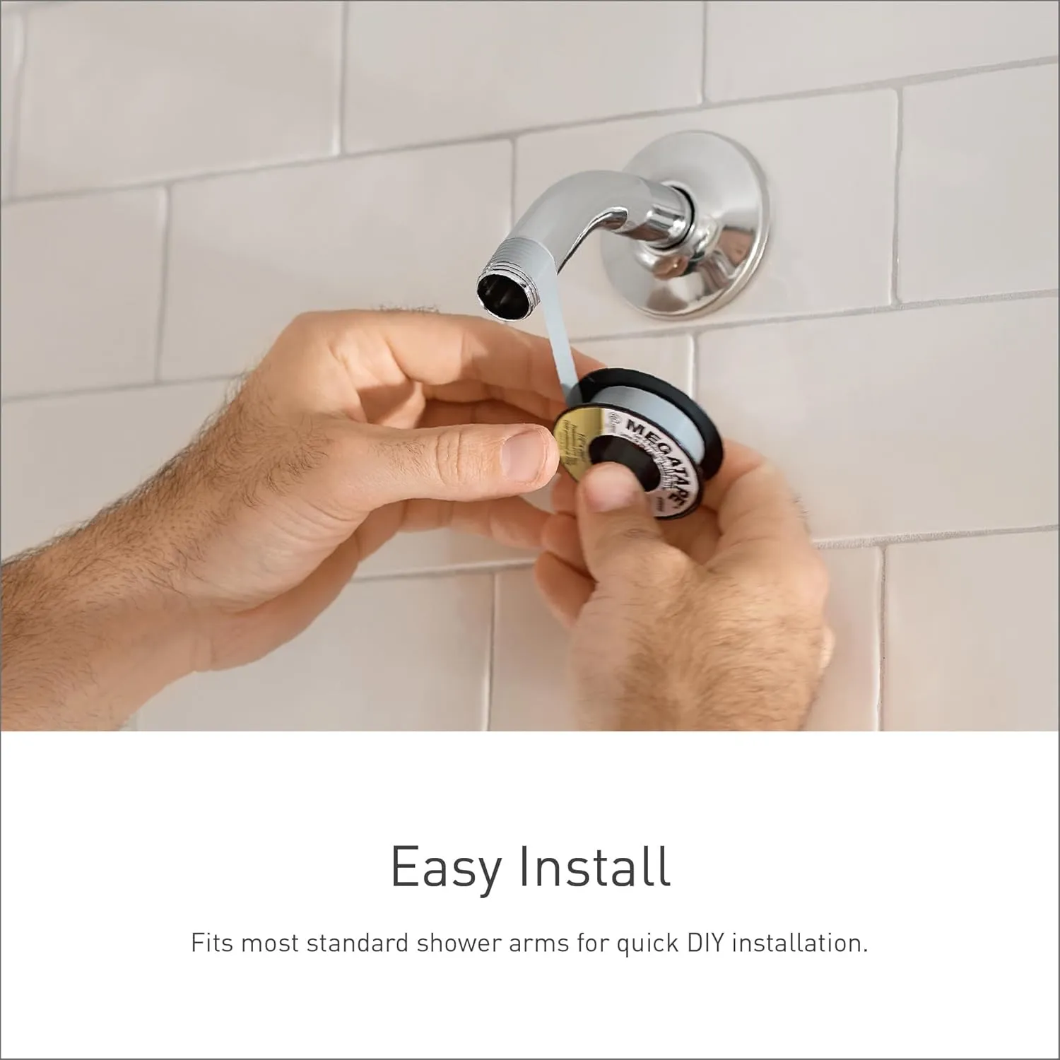 Moen Engage Matte Black Magnetix Eco-Performance Six-Function Detachable Handheld Shower Head with Magnetic Docking System and 60-Inch Hose, 26100EPBL