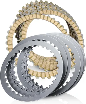 MoKitDora Extra Clutch Plate Friction Steel Clutch Kit Compatible with 1991-2017 Sportster 1990-1997 Harley Big Twin 1991-2002 Buell All Models 17 PCS Big Twin Clutch Kit