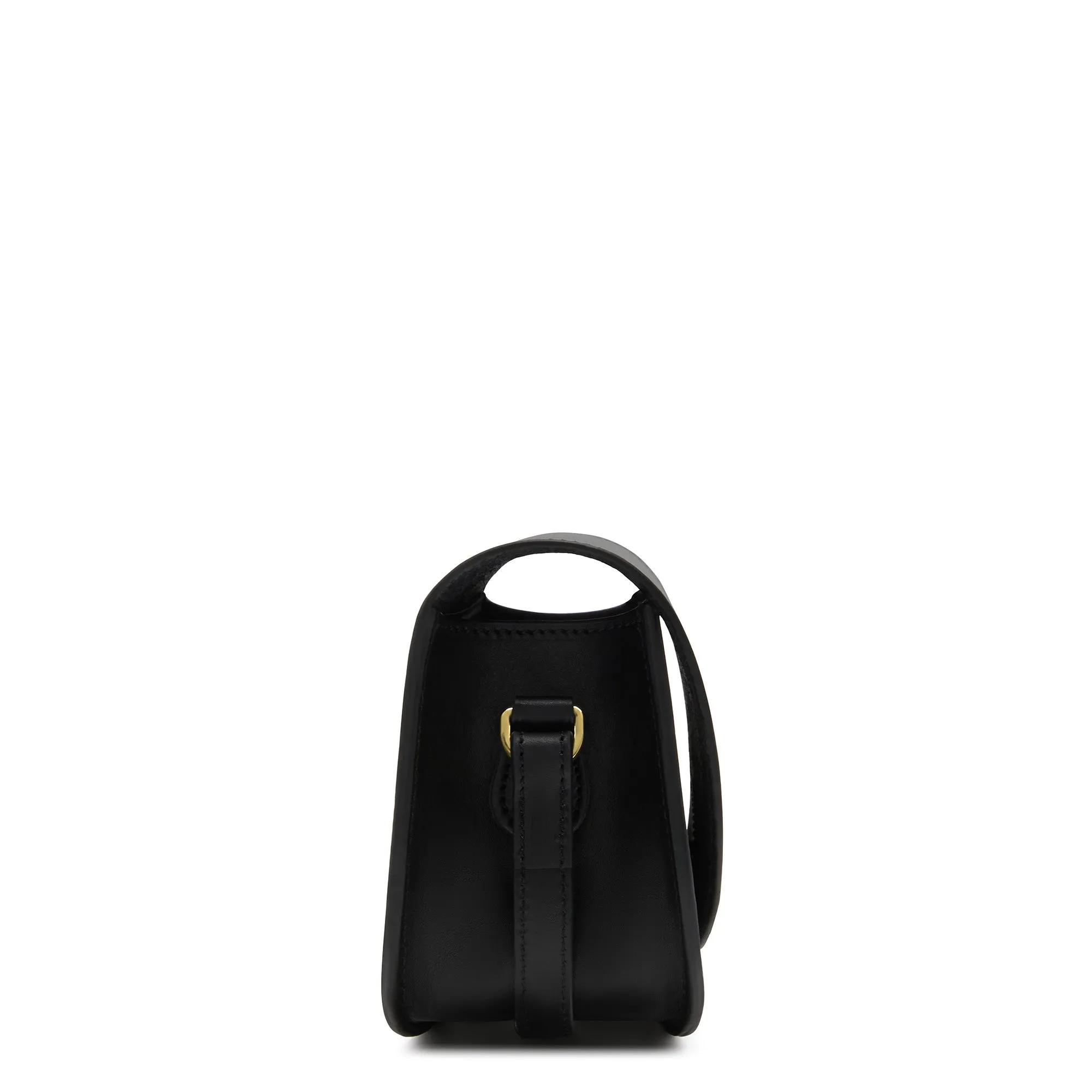 Montmartre Manon black vegetable tanned leather crossbody bag