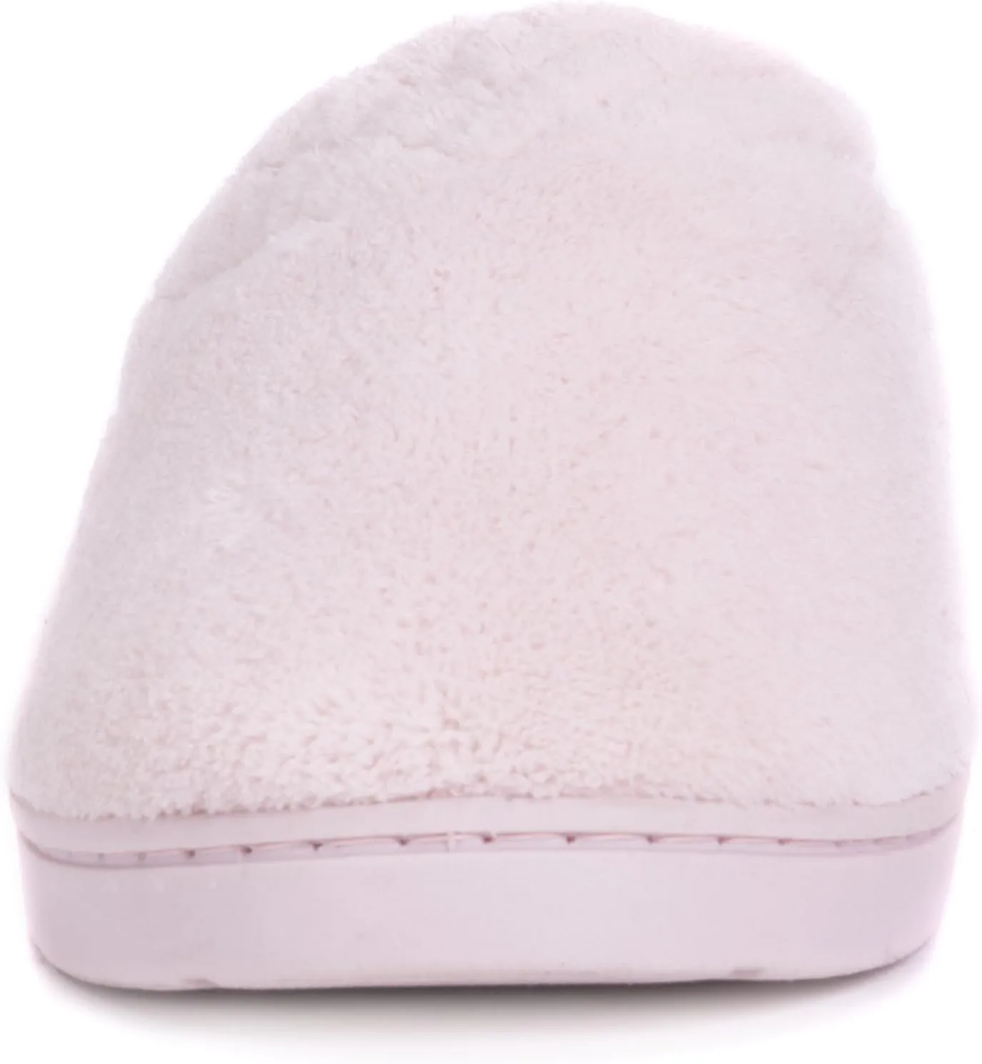 MUK LUKS women's Micro Chenille Trimmed Clog Slippers-Blue