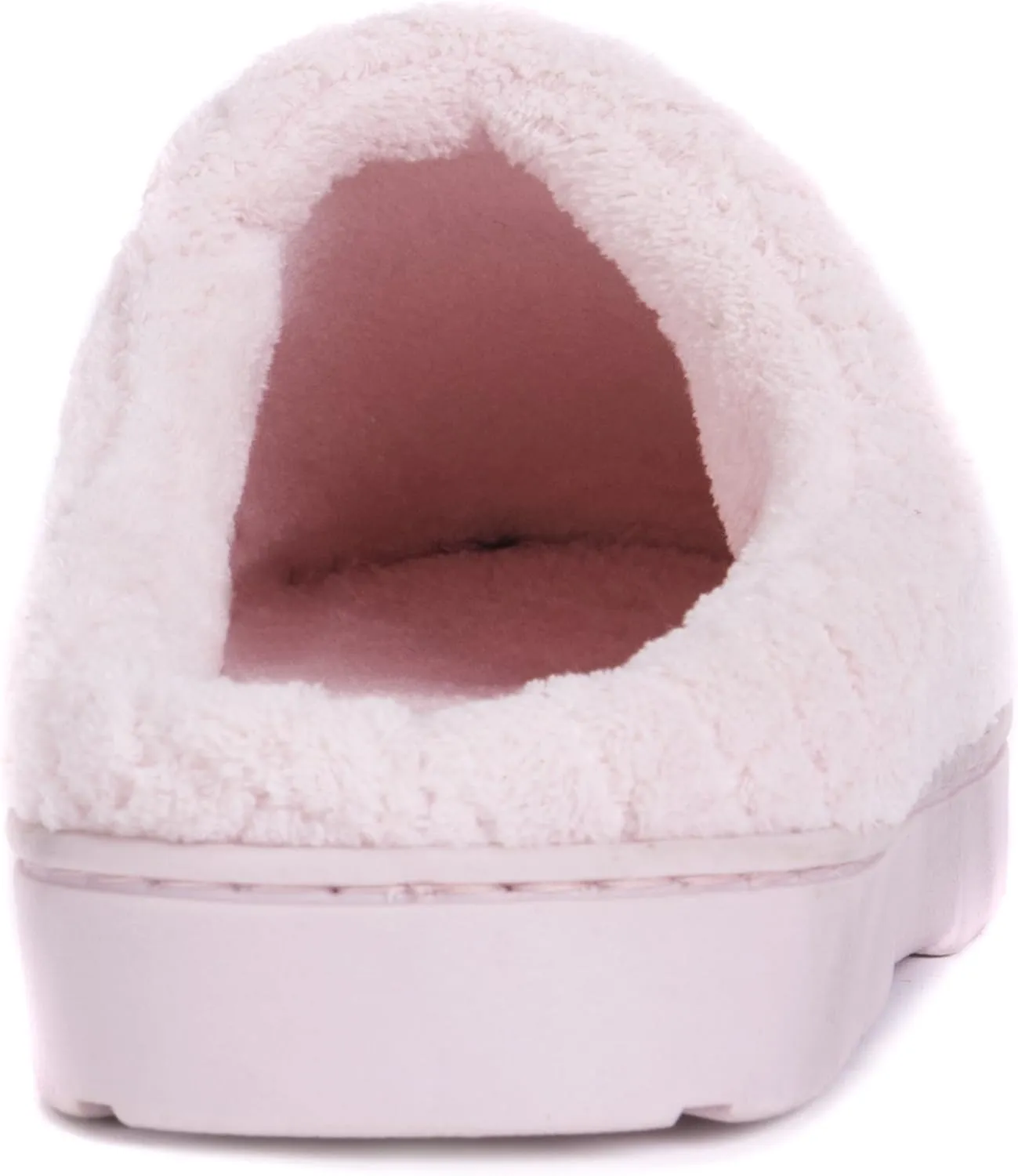 MUK LUKS women's Micro Chenille Trimmed Clog Slippers-Blue