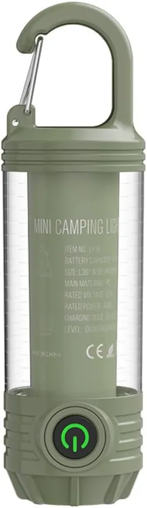 Multi-Functional Outdoor Waterproof High Brightness Flashlight Type-C Rechargeable Mini Portable Retro Camping Tent Light LED Emergency Lantern