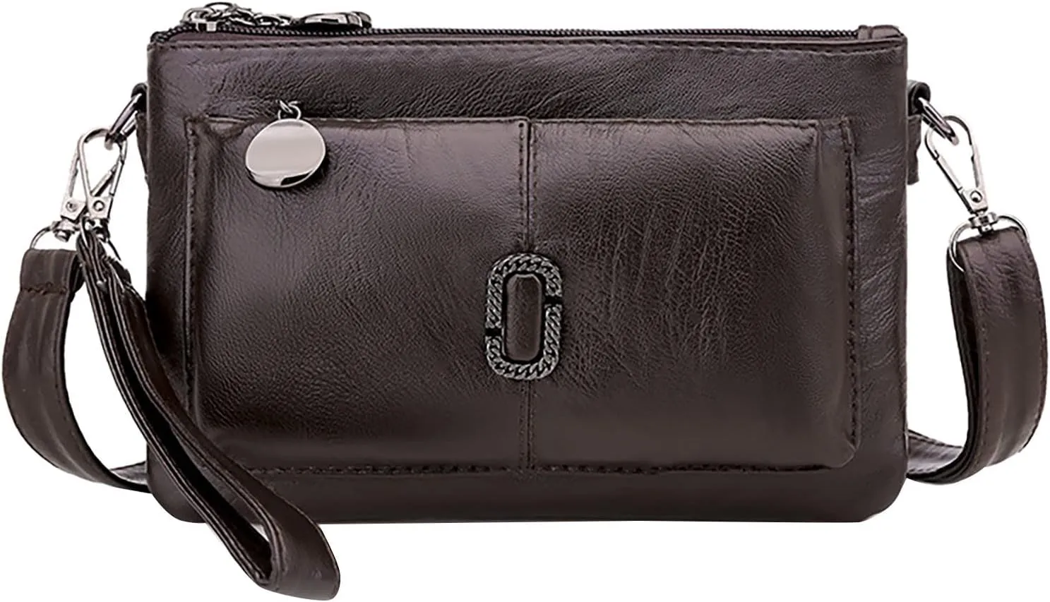Multi Layer Small Bag Women'S Bag All Pu Leather Simple Shoulder Messenger Bag Fashion Mobile Phone Computer