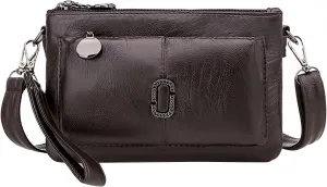 Multi Layer Small Bag Women'S Bag All Pu Leather Simple Shoulder Messenger Bag Fashion Mobile Phone Computer