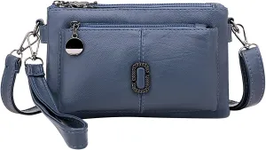 Multi Layer Small Bag Women'S Bag All Pu Leather Simple Shoulder Messenger Bag Fashion Mobile Phone Computer