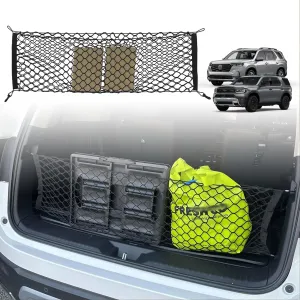 Muslogy for Pilot 2023 2024 2025 Rear Trunk Cargo Net Stretchable Organizer Elastic Mesh Net Compatible with Honda Pilot 2023  Sport EX-L & 2026 Passport TrailSport Touring Elite
