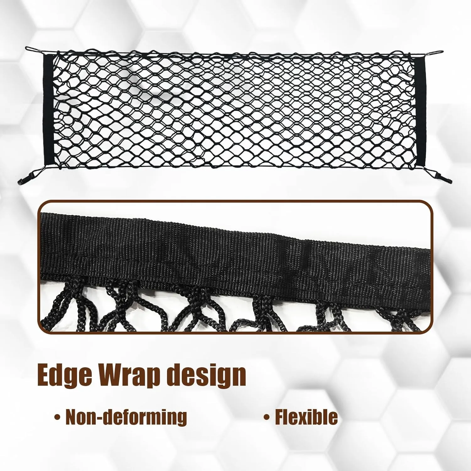 Muslogy for Pilot 2023 2024 2025 Rear Trunk Cargo Net Stretchable Organizer Elastic Mesh Net Compatible with Honda Pilot 2023  Sport EX-L & 2026 Passport TrailSport Touring Elite