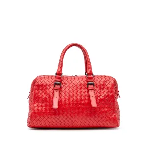 Nappa Intrecciato Boston Bag