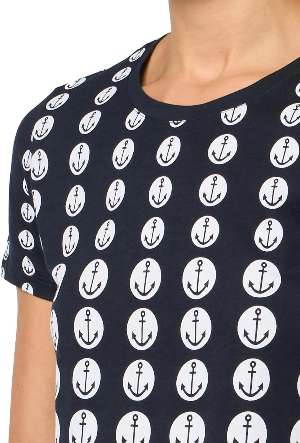 Nautica Women's Graphic Tee Short Sleeve Crew Neckline T-Shirt