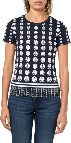 Nautica Women's Graphic Tee Short Sleeve Crew Neckline T-Shirt