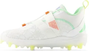New Balance Unisex FuelCell Lindor V2 Comp Baseball Shoe, Optic White/Neon Dragonfly/Electric Jade, 15 US Men