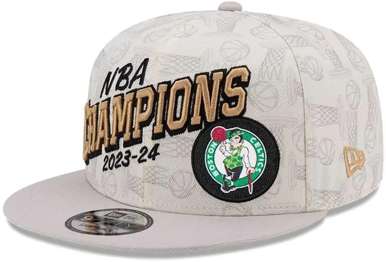 New Era Boston Celtics 2024 NBA Champions 9FIFTY Locker Room Snapback Hat