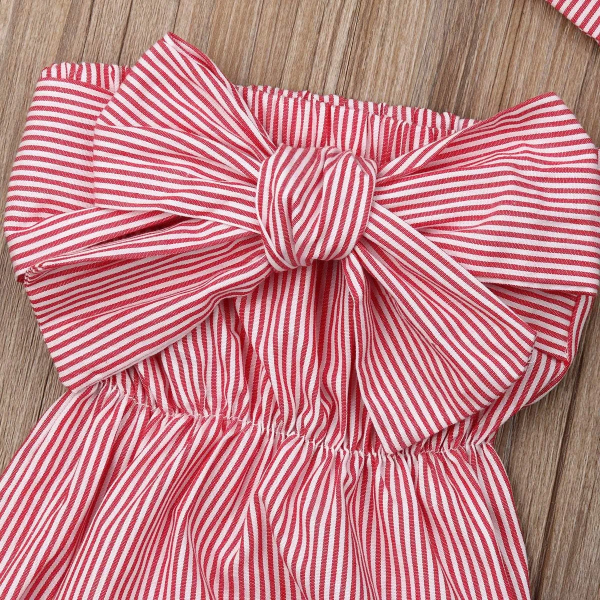 Newborn Baby Girls Romper Jumpsuit Infant Girl Summer Bodysuits Ribbed Short Sleeve One-Piece Headband