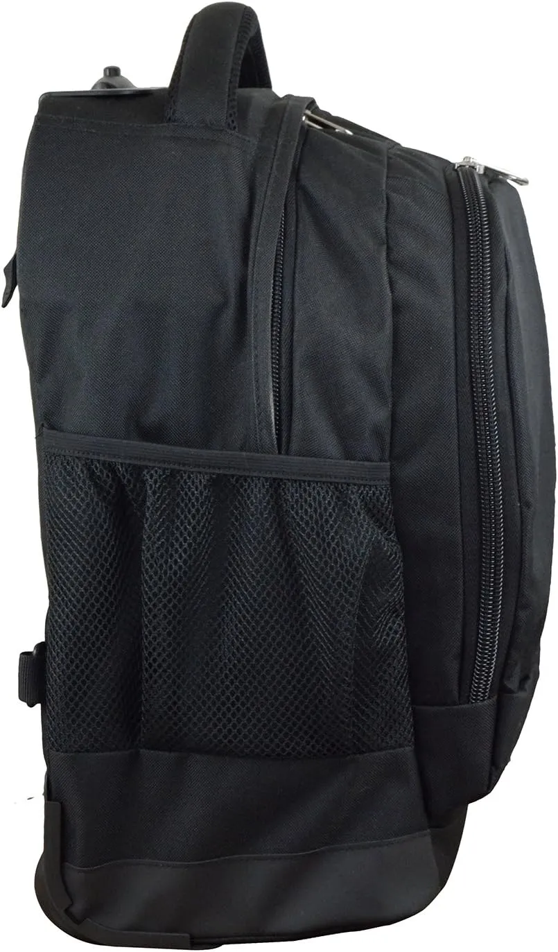 NFL Wheeled Backpack, 19-inches, Black