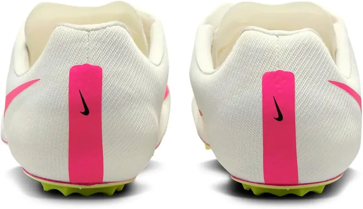 Nike Ja Fly 4 Track and Field Sprinting Spikes (DR2741-100, Sail/Light Lemon Twist/Fierce Pink)