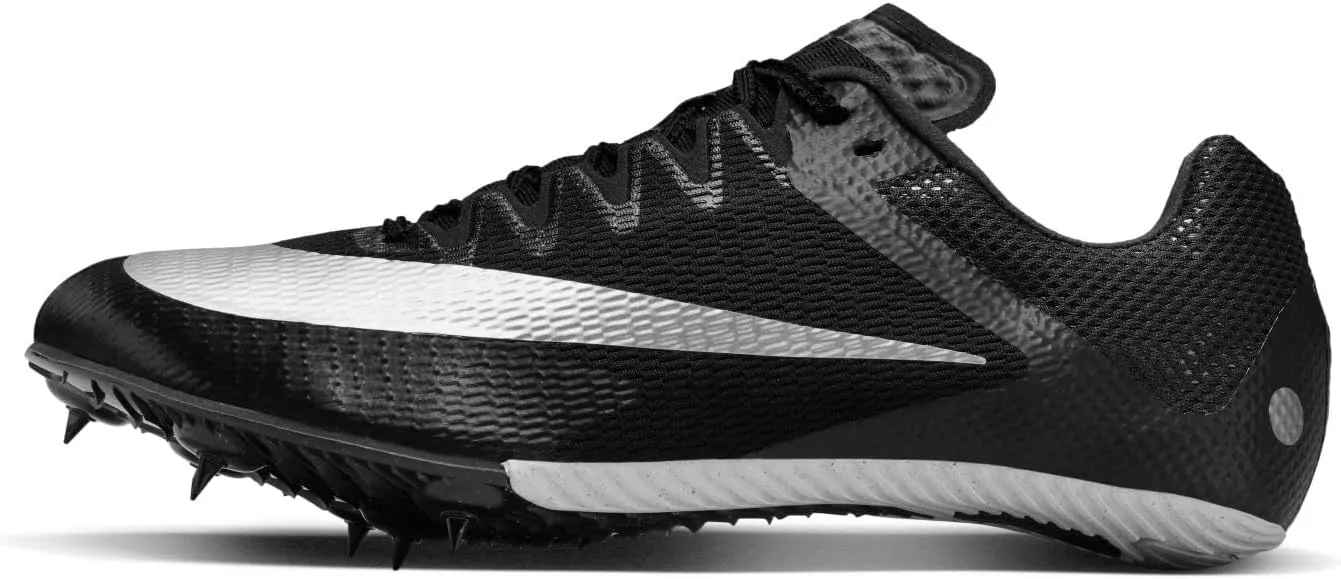 Nike Rival Sprint Track & Field Sprinting Spikes (DC8753-001, Black/Light Smoke Grey/Dark Smoke Grey) Size 14