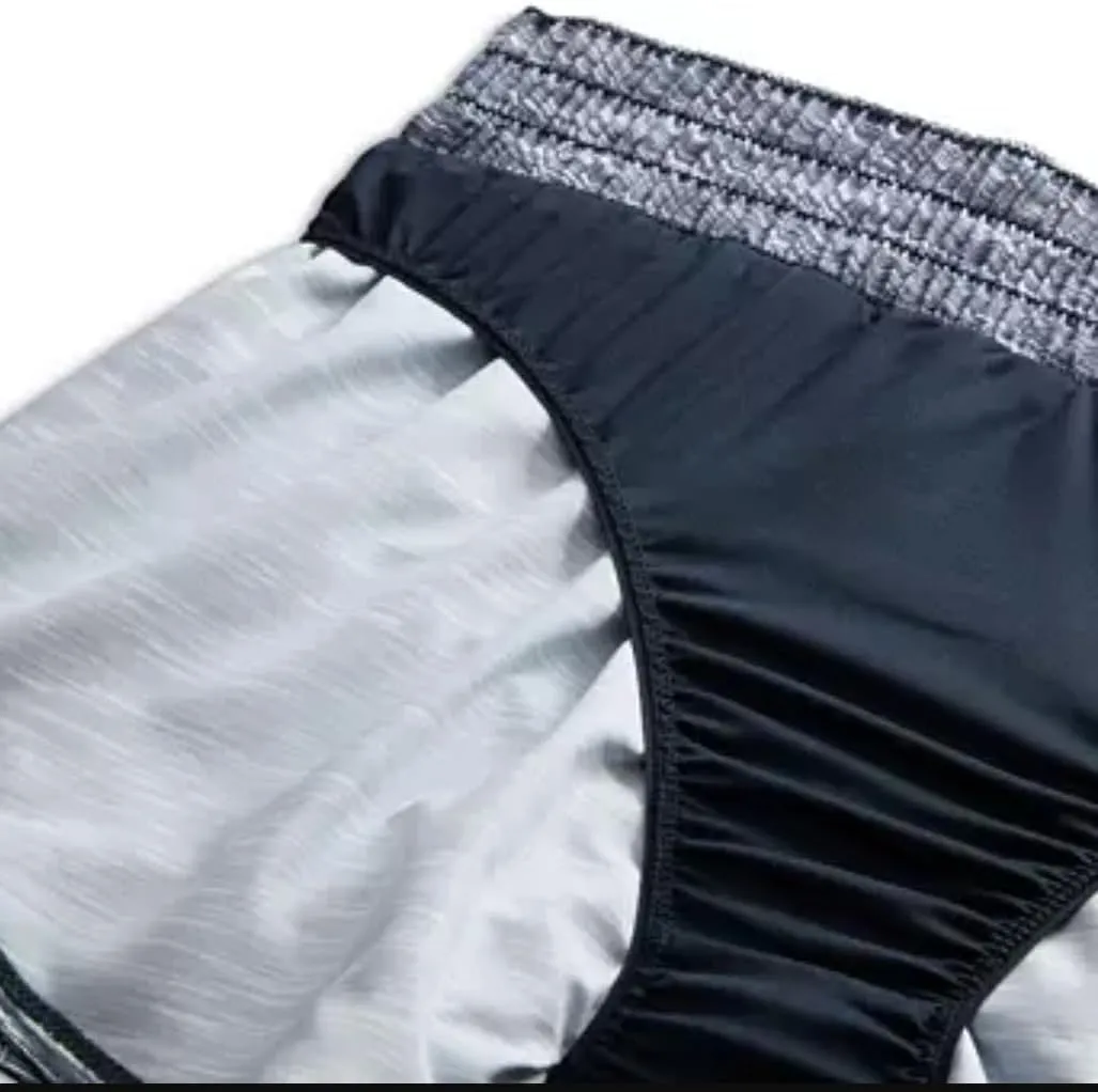 Nike Women's One Dri-FIT Mid-Rise 3" Brief-Lined Training Shorts, Black/White