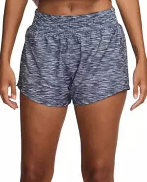 Nike Women's One Dri-FIT Mid-Rise 3" Brief-Lined Training Shorts, Black/White