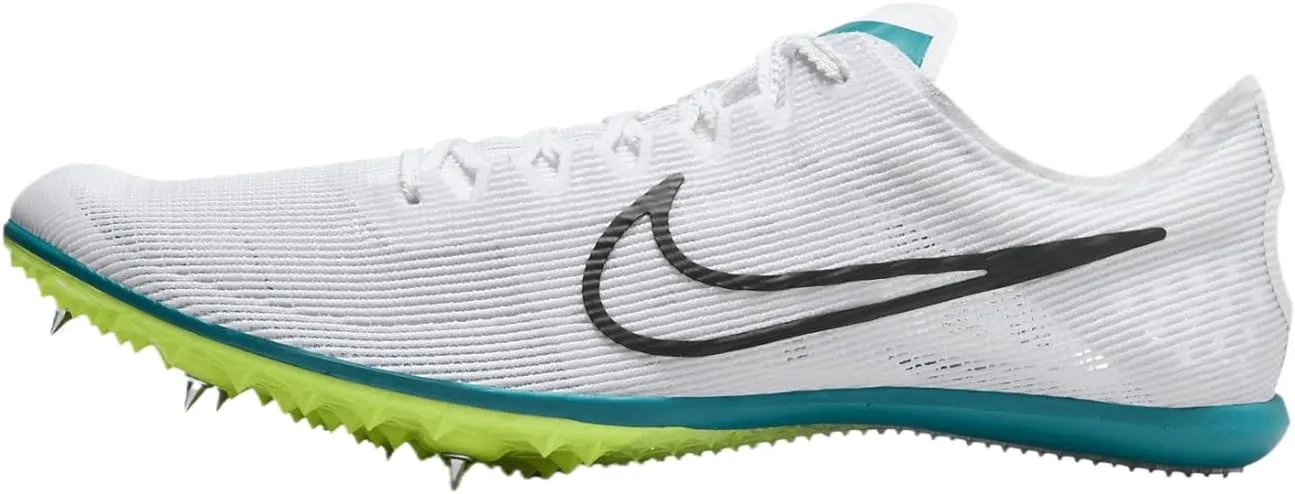 Nike Zoom Mamba 6 Track & Field Distance Spikes, 4.5, White/Black