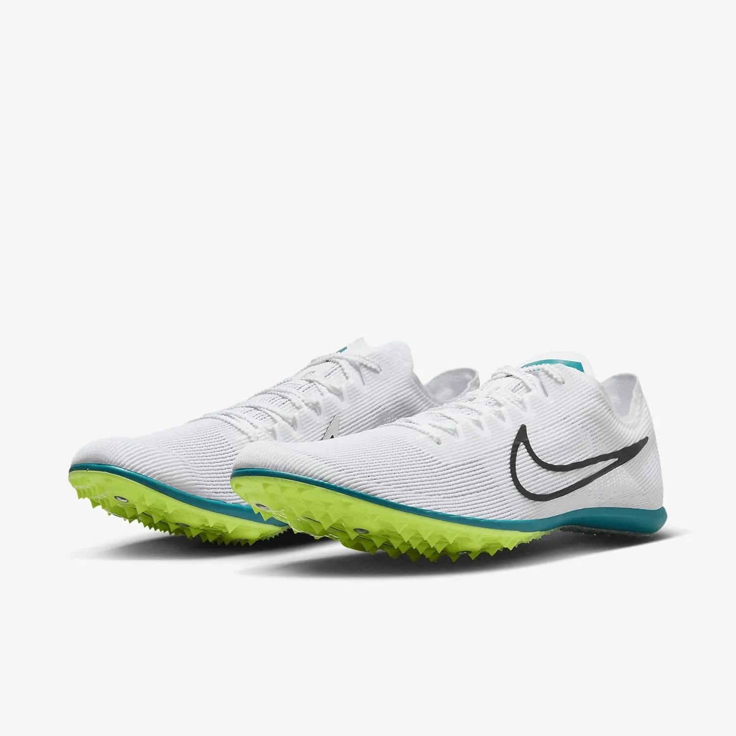 Nike Zoom Mamba 6 Track & Field Distance Spikes, 4.5, White/Black
