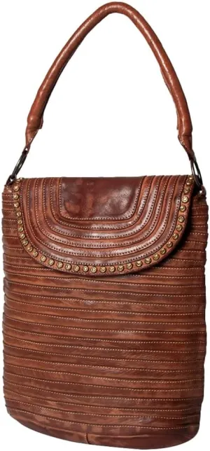 Nmbgm105C Tote Vintage Handmade Genuine Cowhide Leather Women Bag Western Handbag Purse