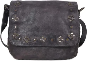 Nmbgr105Gry Cross Body I Vintage Handmade Genuine Cowhide Leather Women Bag Western Handbag Purse
