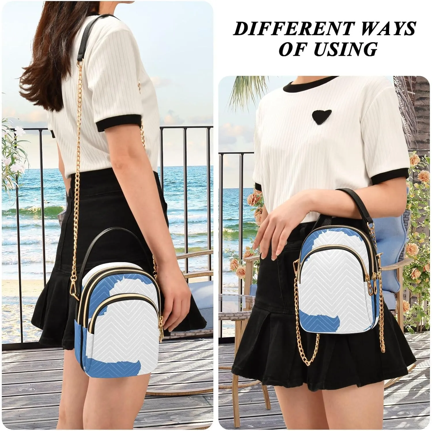 ODAWA Madagascar Flag Women Crossbody Bags Shoulder Bag for Women Crossbody Women Crossbody Bags Small