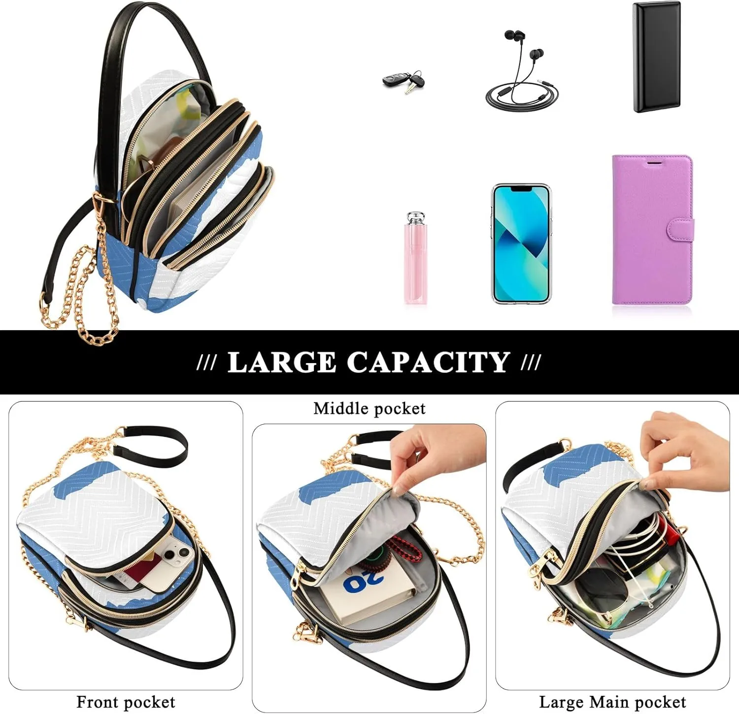 ODAWA Madagascar Flag Women Crossbody Bags Shoulder Bag for Women Crossbody Women Crossbody Bags Small