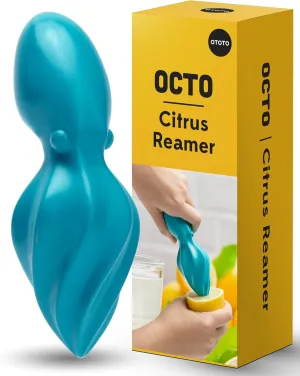 OTOTO OCTO Lemon Juicer Hand - Easy to Hold Lemon Squeezer Manual for Lemon, Lime, Oranges - BPA Free, Dishwasher Safe Citrus Juicer Hand Press Manual - Fun Kitchen Gadgets & Tools