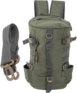 OUKENS Cylindrical Fishing Bag, Large Capacity Fishing Pole Gear Storage Sling Shoulder Bag Cylindrical Rod Lure Backpack