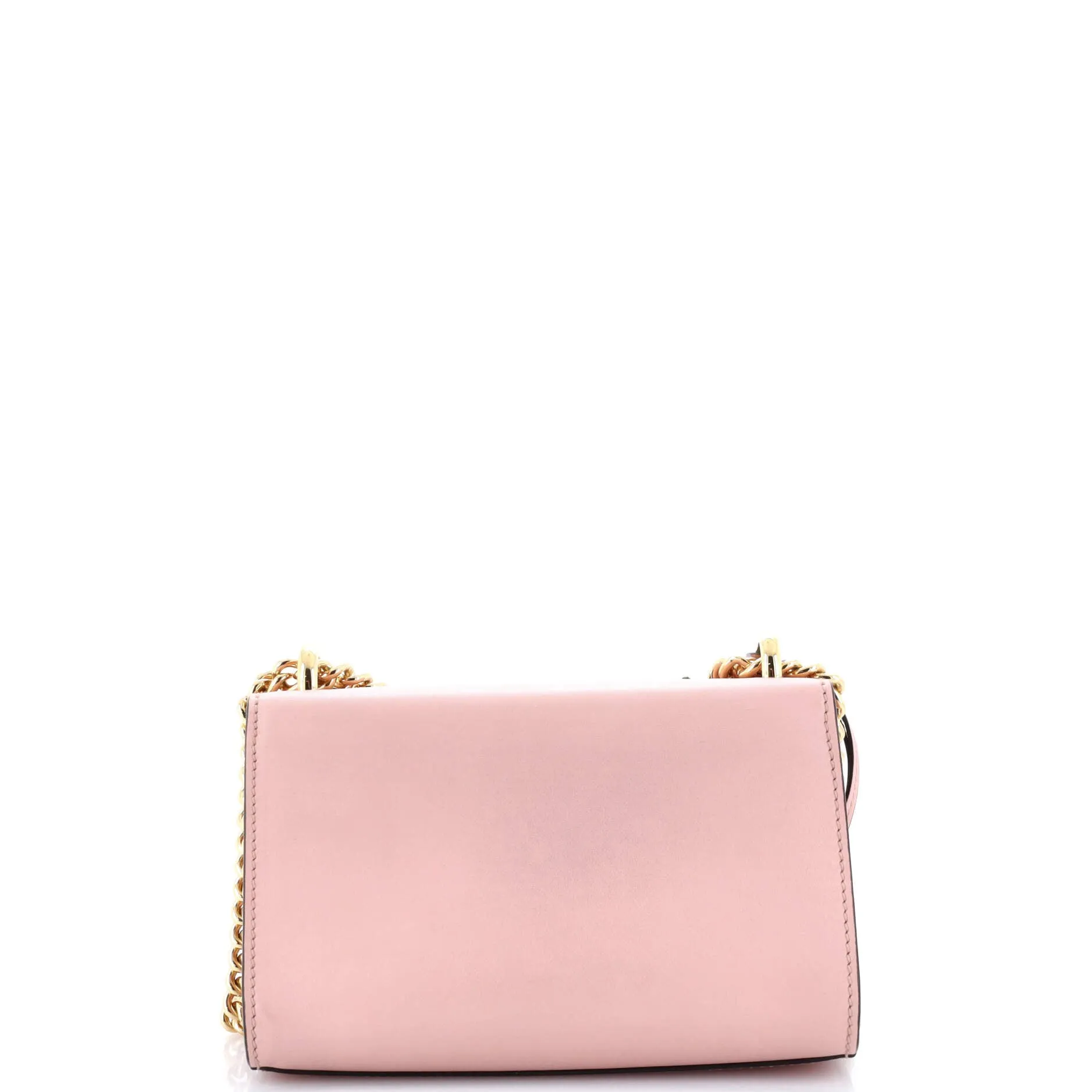 Padlock Shoulder Bag Embellished Leather Small